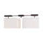 Luminaire suspendu rectangulaire à 8 lumières pour îlot de cuisine Quadrato