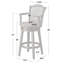 Tabouret de bar pivotant en bois massif 45 po H 45 po (ensemble de 2)