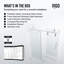 Porte de douche coulissante sans cadre avec verre transparent 3/8 po l 64-68 po x H 74 po Elan-98714499