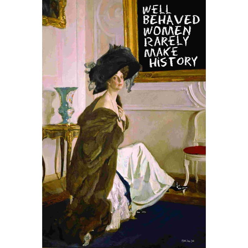 " Well Behaved " by Stellar, Wrapped Canvas, No, 48" H x 32" W