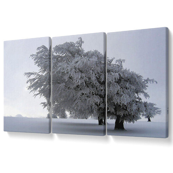 Ebern Designs In The Dead Of Winter - 3 Piece Wrapped Canvas Print ...