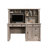 Computer Desk With Hutch, Brown Finish