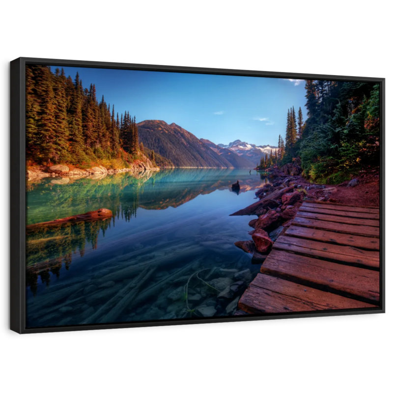 Impression sur toile Mountain Lake, H 25 po x l 37 po