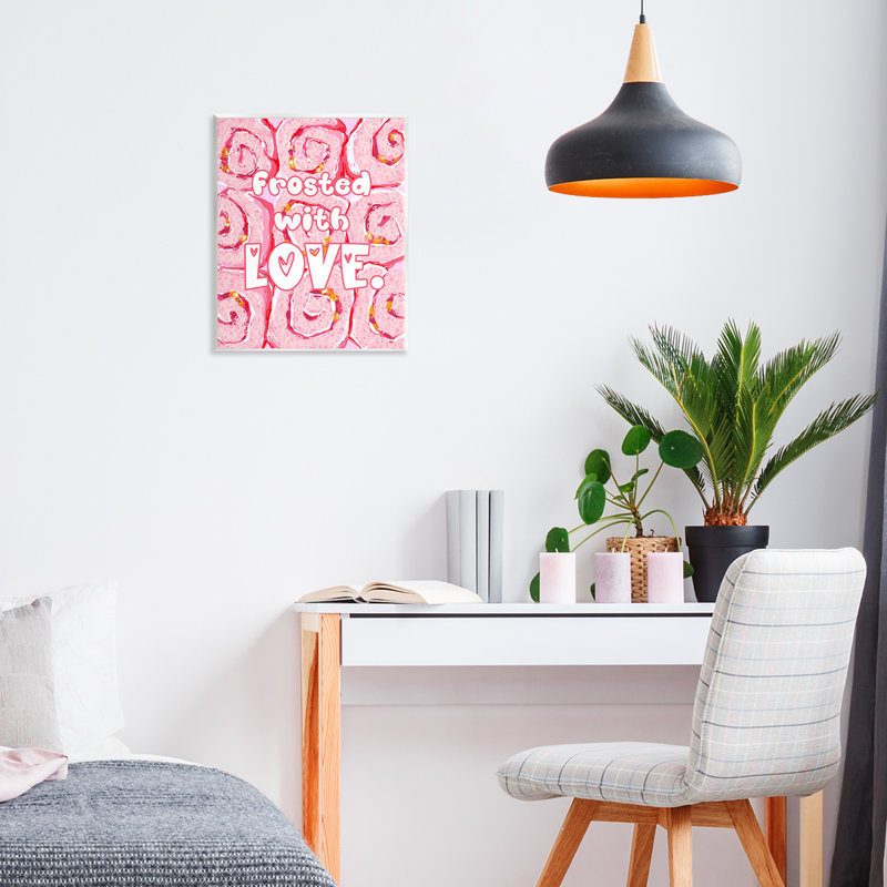 Plaque murale rose givrée avec amour, design par Ziwei Li