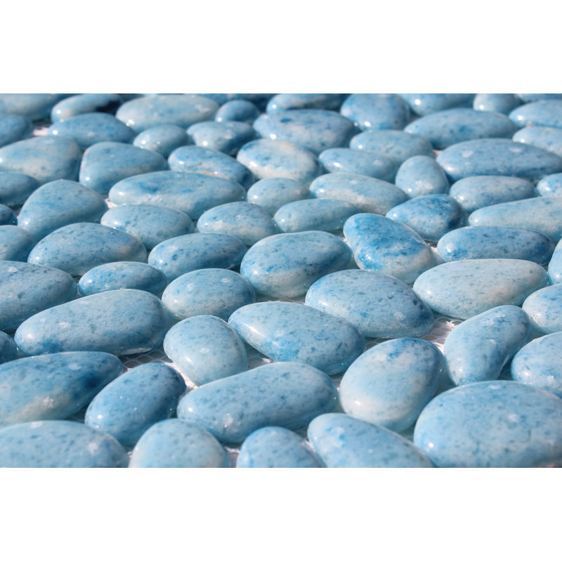 Carrelage mural 12 po x 12 po, Bleu gris