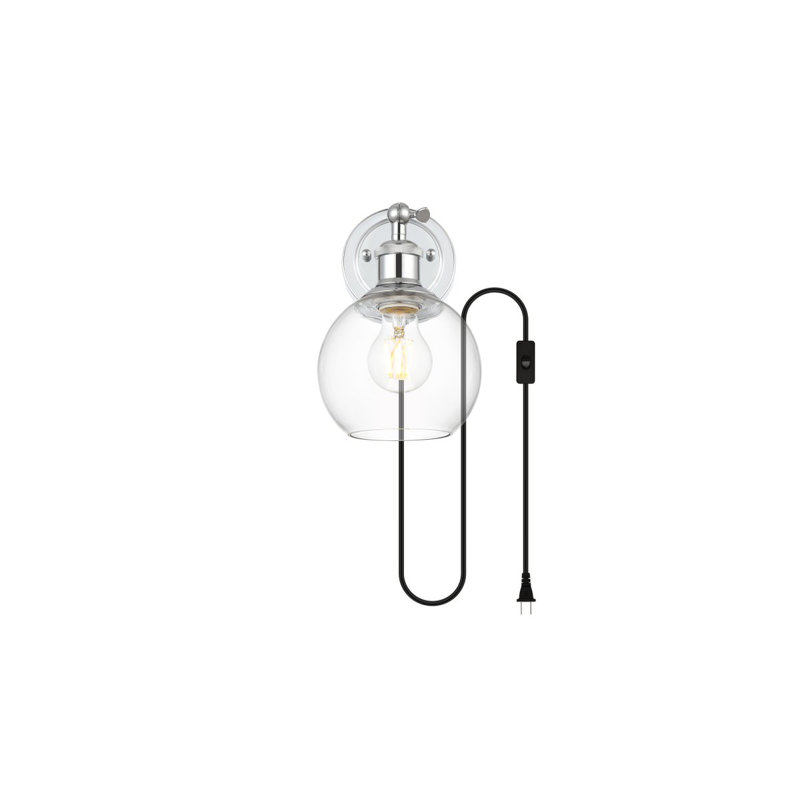 Lacoria Armed Sconce, Chrome