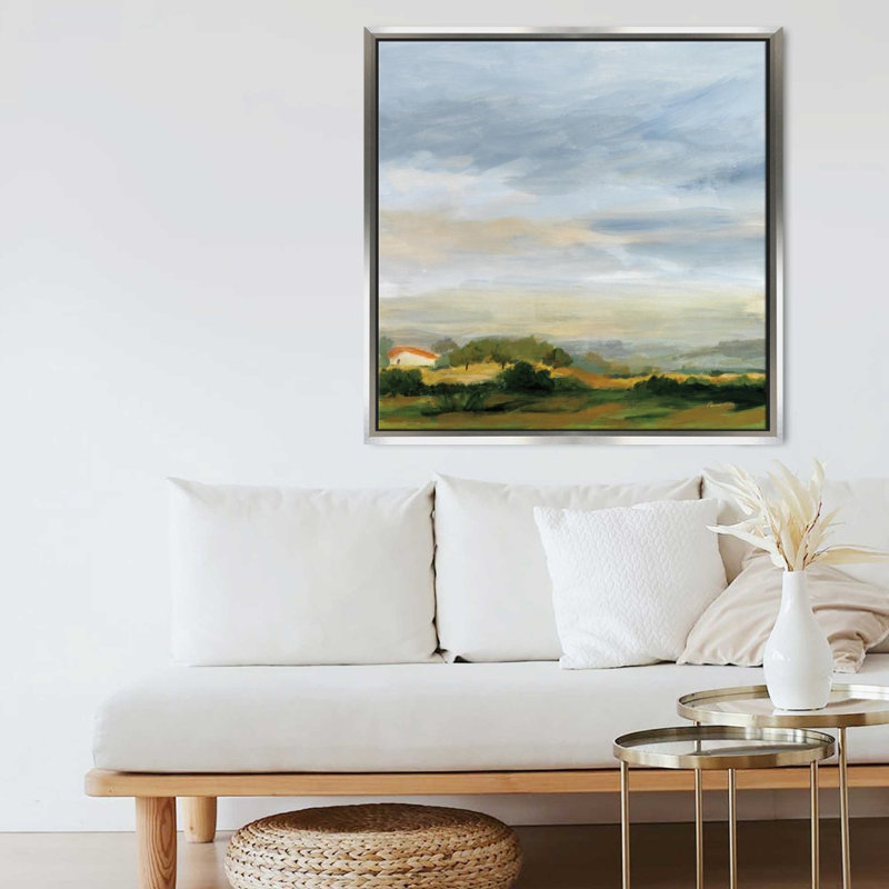 "Home Away from Home" par Pamela Munger - impression sur toile, Argent, H 24 po x l 24 po