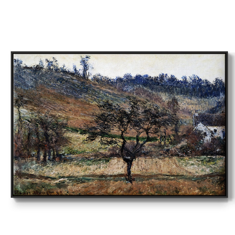 La vallée de Falaise, 1883, H 25 po x l 37 po x P 2 po, Noir
