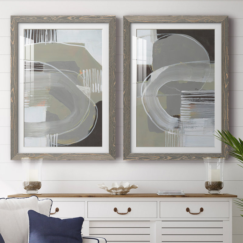 «Arching Neutrals I-Premium», reproduction encadrée prête à être accrochée, Gris, H 31,5 po x l 88 po x P 1,5 po