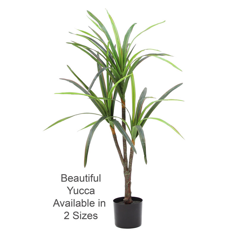 Doublure de pot en yucca artificiel, H 42 po x l 26 po x P 22 po