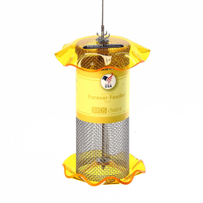 Birds Choice Nyjer Seed Bird Feeder with Stainless Steel Screen