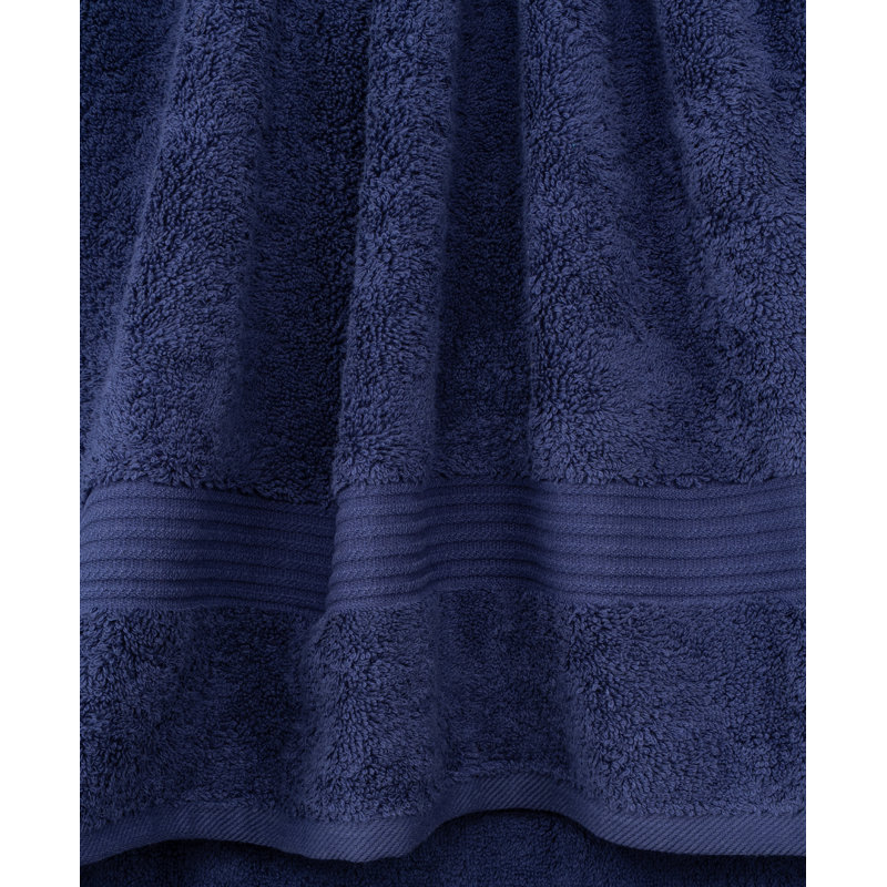 Ensemble de serviettes de bain luxueuses 100% coton turque 6 pièces, très doux et absorbant, Marine