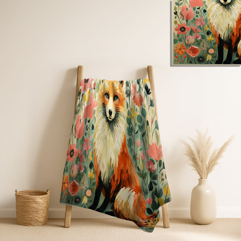 Jeté Minimalisme Fox Portrait Blooms III