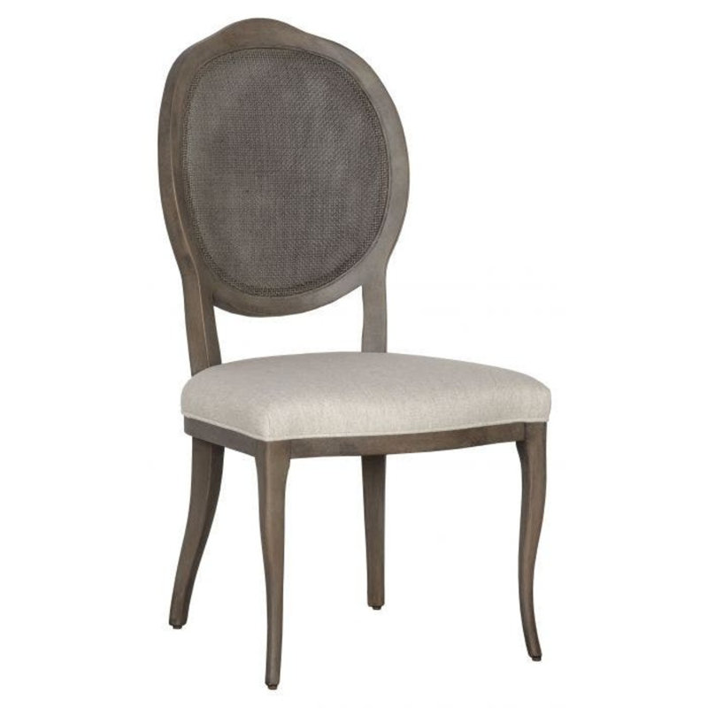 Chaise d'appoint Ava King Louis, Gris anthracite, 9821 Bisque