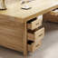 Bureaux rectangulaires en bois massif brun-1069855049-1069855054