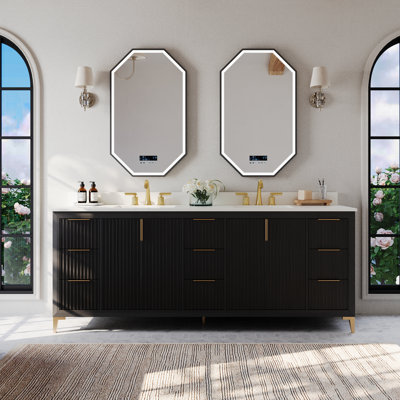 Turlington Freestanding Standard Bathroom Vanity with Top