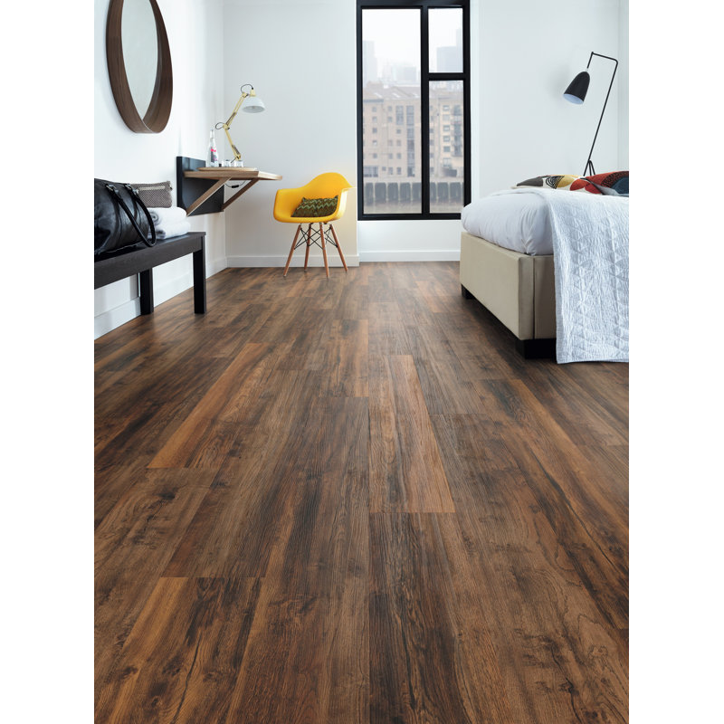 Canaletto 7" X 48" X 4.5mm Oak Luxury Vinyl Plank 4.5mm Thick 7'' W x 48'' L Oak Vinyl Plank, Autumn Ashes