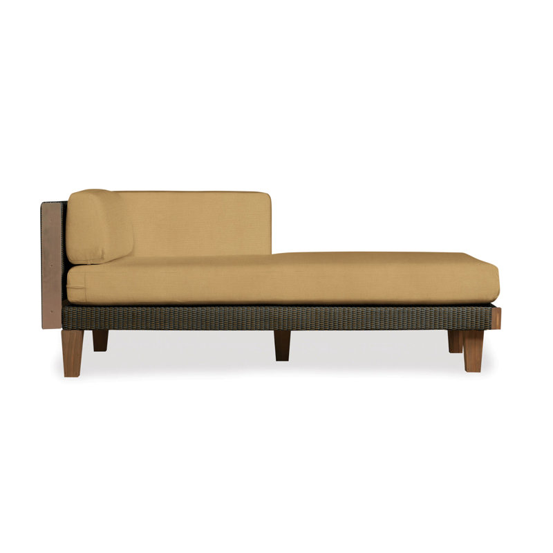 Catalina Outdoor Teak Chaise Lounge, Mink, Fife Aruba