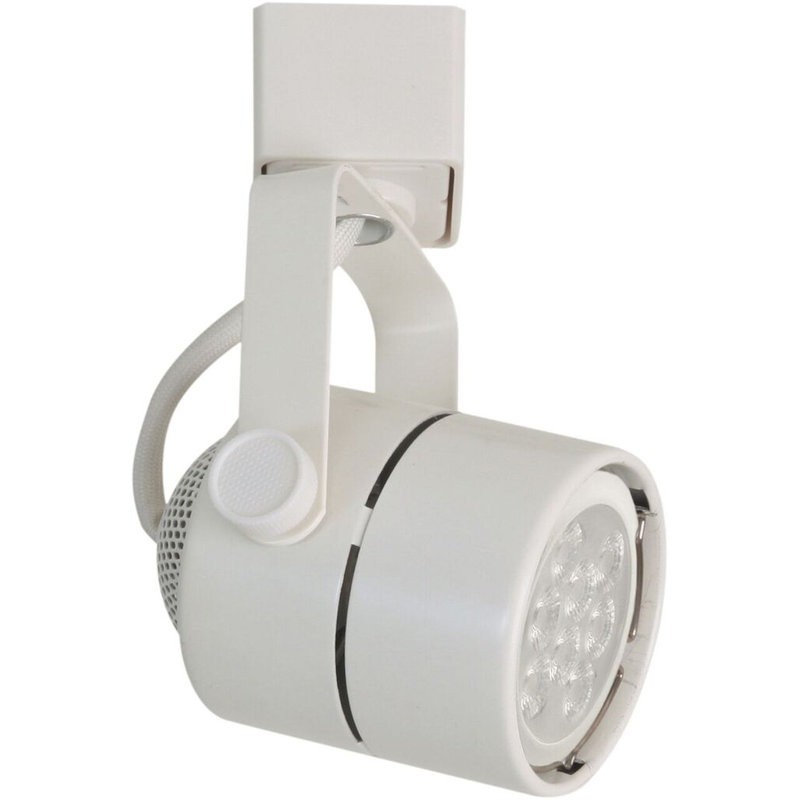 Tête de rail cylindrique 1 lumières, Blanc