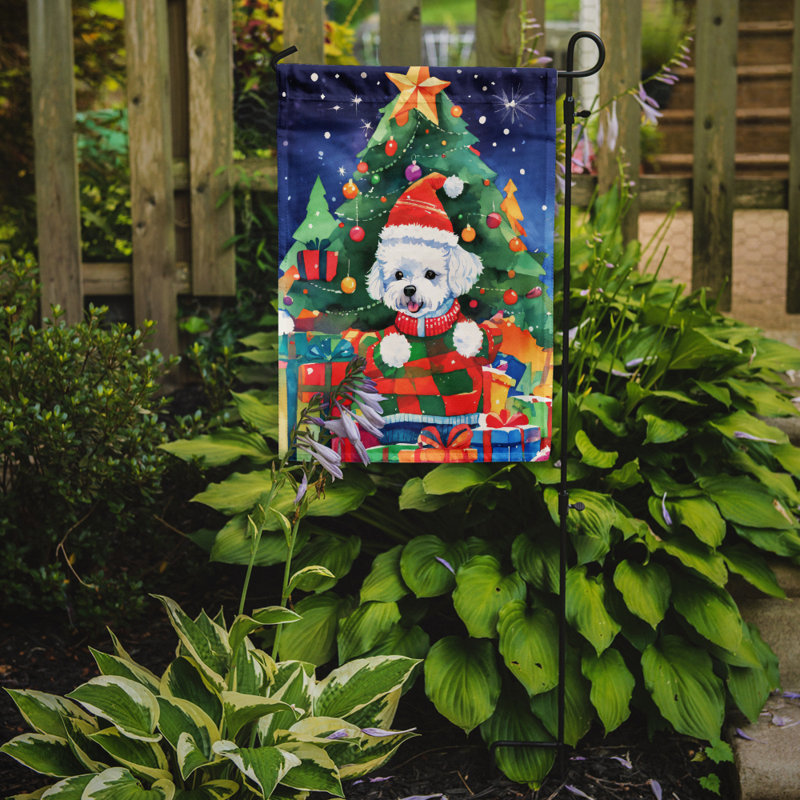 Drapeau de jardin en polyester à 2 faces, H 15,5 po x l 11,25 po