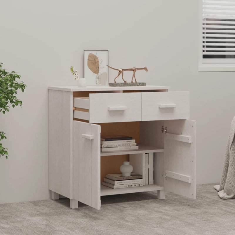 Buffet console Hamar avec rangement HAMAR, Blanc
