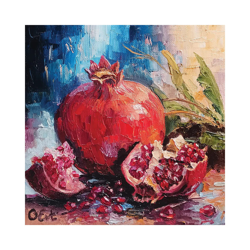Étreinte de la beauté des grenades siciliennes - impression d'art mural