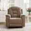Fauteuil inclinable électrique en chenille de 38,98 po de largeur avec massage à 8 points et ports USB / Type-C de chaleur lombaire et deux porte-gobelets cachés-522180774