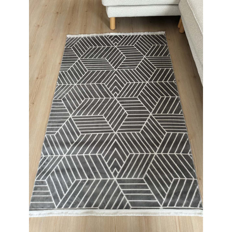 Tapis en coton Laneta avec envers antidérapant, Rectangle 2 pi 7 po x 13 pi 1 po