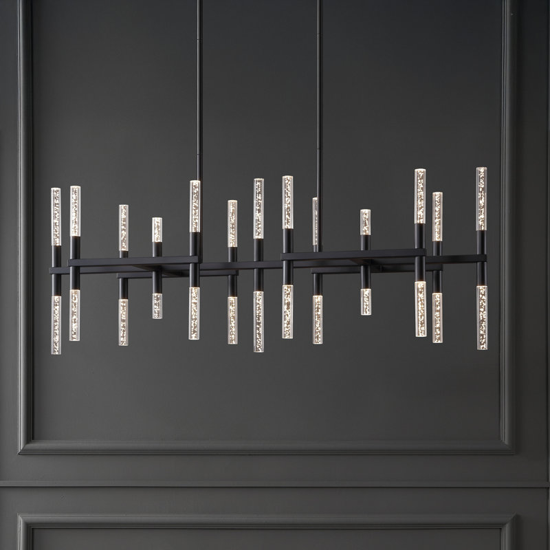 Evaria 26 - Light LED Chandelier, Matte Black