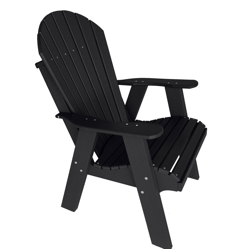 Chaise Adirondack en poly Aigris Fire Pit Chair, Noir