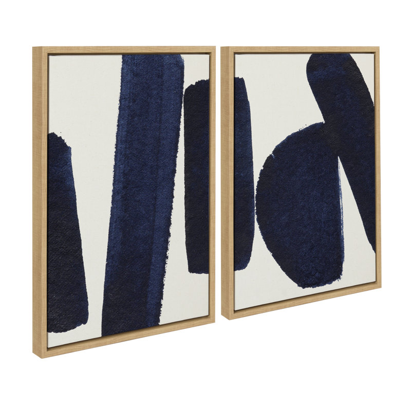 Japandi 26 1 and 2 by Rocket Jack Framed Canvas Wall Art Set