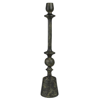 Bastia Taper Holder, Green Patina - Sm