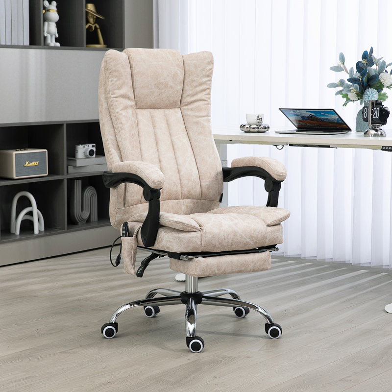 Vinsetto Microfiber Office Chair, White