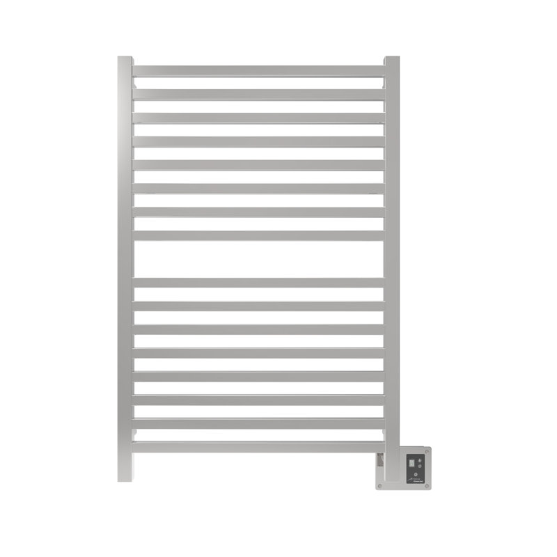 Chauffe-serviettes électrique à double usage mural Quadro, Poli