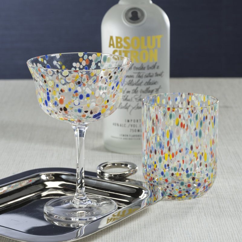 Jaheed Confetti Cocktail Glasses, Set of 4