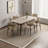 Rectangular Stone Slab Solid Wood Dining Table-603105340