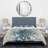 Geometric Blue Spots - Modern & Contemporary Duvet Cover Set - Microfiber Polyester-38758683