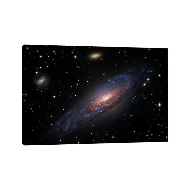 Spiral Galaxy in Pegasus (NGC 7331) II 1 Piece Wrapped Canvas Wall Art, 20.32 cm H x 30.48 cm W