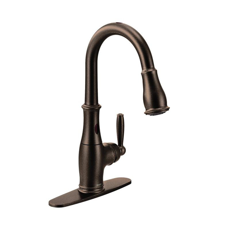 Moen 7185EWORB Brantford Kitchen Faucet Oil Rubbed Bronze MotionSense Wave New, Oil-Rubbed Bronze