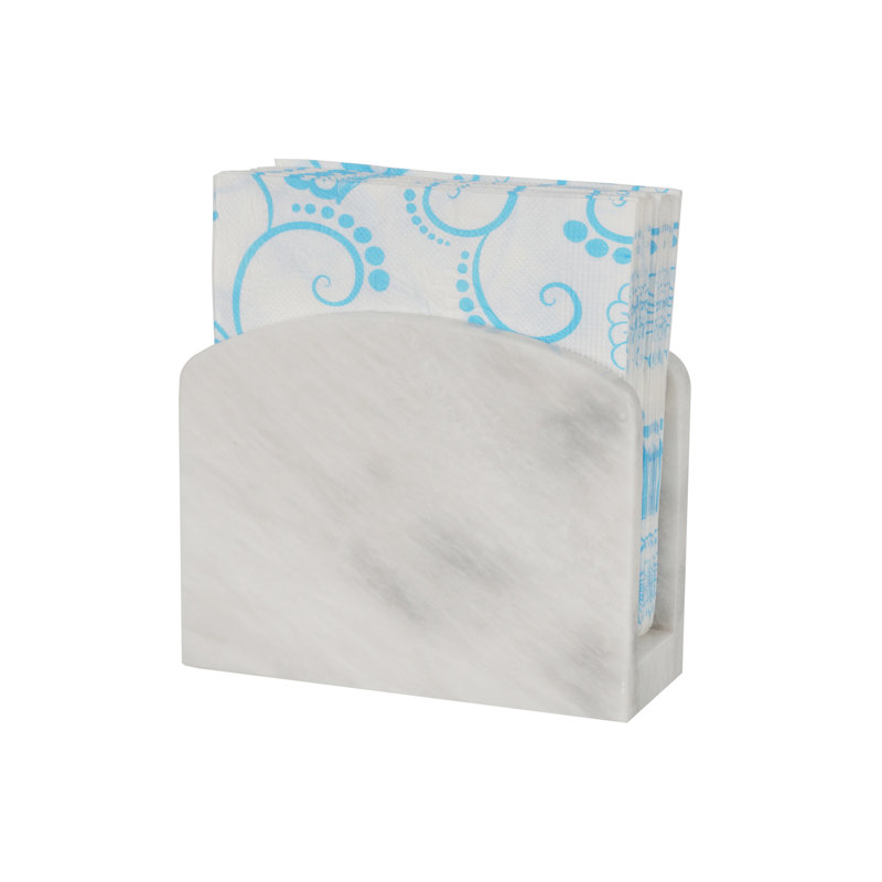 Porte-serviette fait à la main, Blanc