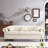 85.8" With And Storage For Living Area Room Faux Leather Design Function-1830091617