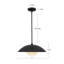 Luminaire suspendu en or brossé 17 po avec verre opale Mire-907901344