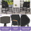 Ensemble de fauteuil oscillant carré pour 2 personnes avec table en verre trempé Lagroue-2034614439