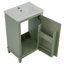 [Viedo] Petite armoire de meuble-lavabo moderne de 20 pouces avec lavabo en céramique - 20 * 14,5 * 33,3 pouces, rangement spacieux, 1 porte à fermeture douce