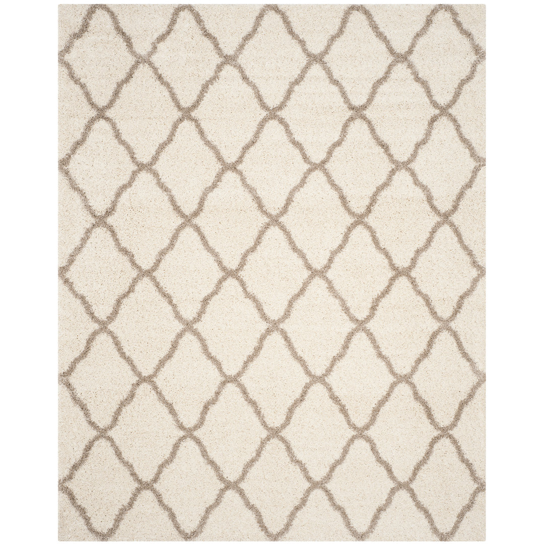 Darrol Hudson Shag Performance Geometric Rug House of Hampton® Rug 