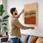 Layered Earth Tones Minimalist - Wrapped Canvas-1034894864-1034894894