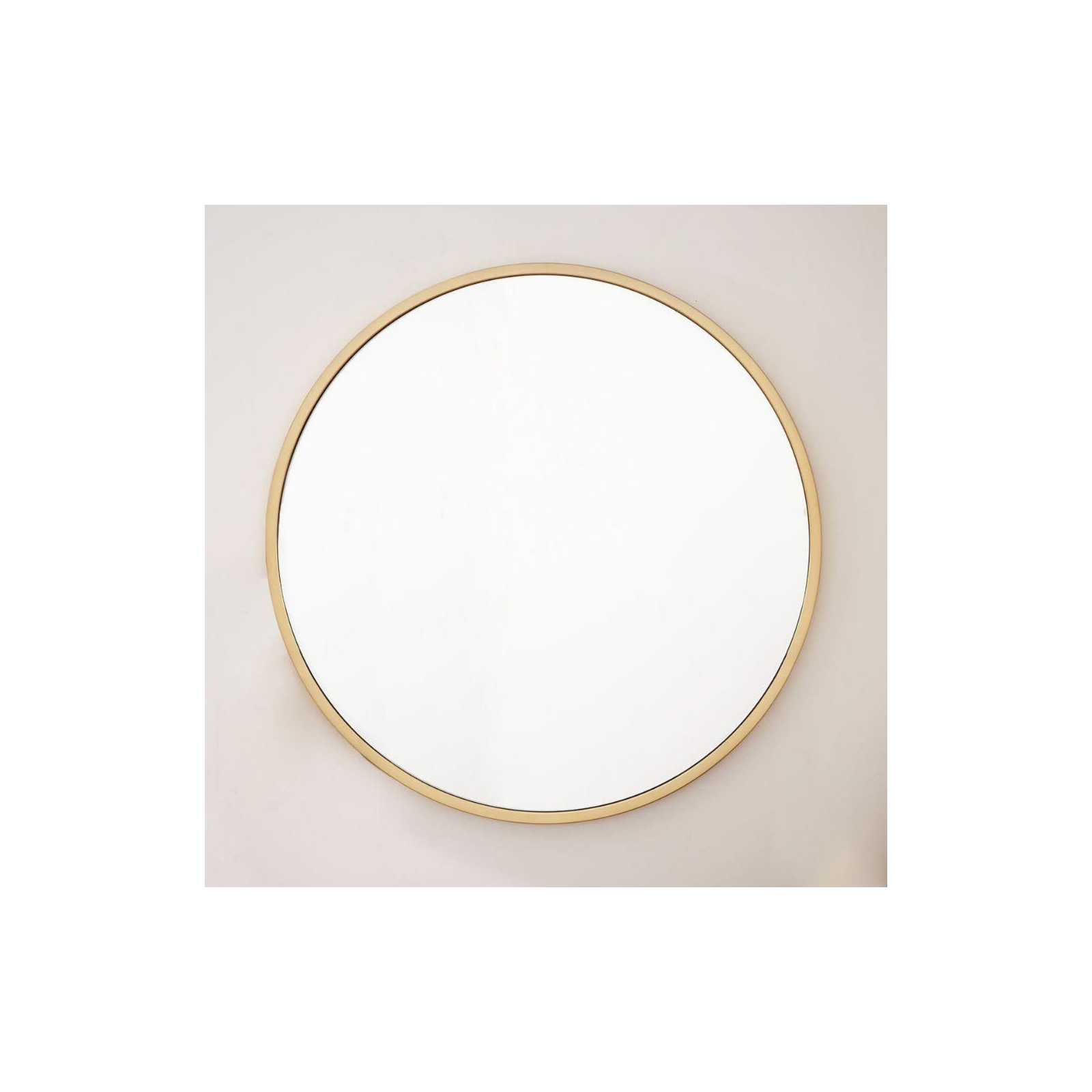 Roberts Mirror, 60" x 60", Gold, Metal