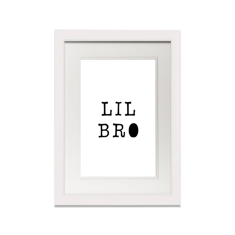 Art encadré Lil Bro, H 30 po x l 20 po x P 1 po