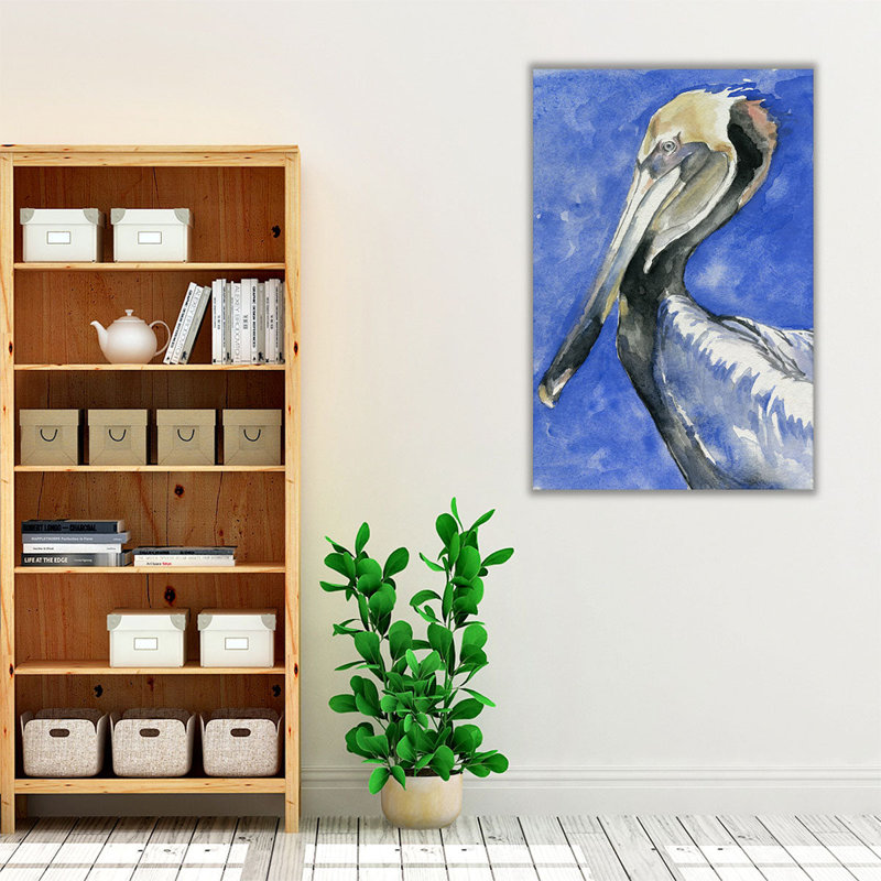 Pelican Pool II - reproduction d'art sur toile, H 60 po x l 40 po