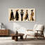 Art mural sur toile noir et brun clair-2102588690
